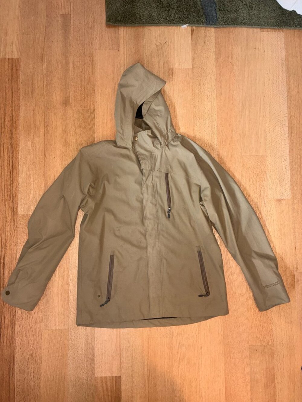 Marmot Rain Jacket in Tan - C95970 - Size L